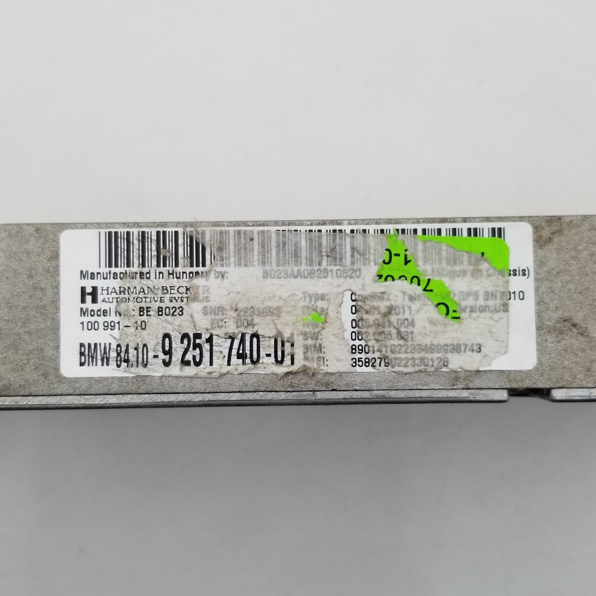 2012- 2018 BMW 535i F21 F22 F30 F32 Bluetooth Telematics Control Module 9257154