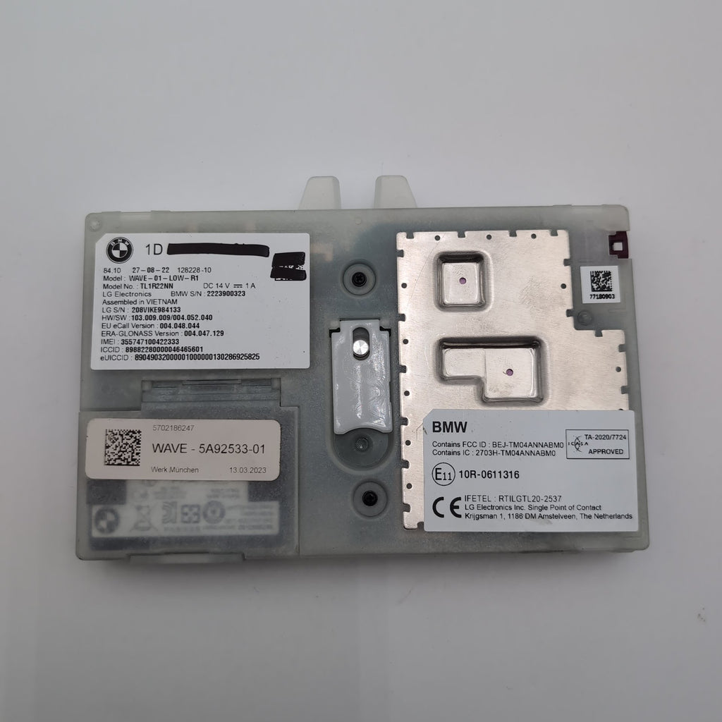 2023 2024 2025 BMW G20 G22 G26 Telematic Communication Control Module 5A92533