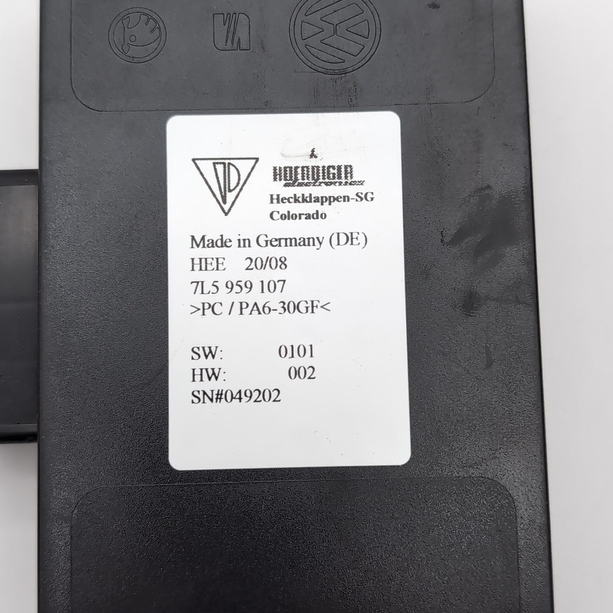 2008 2009 2010 PORSCHE CAYENNE REAR TRUNK TAILGATE CONTROL MODULE 7L5959107