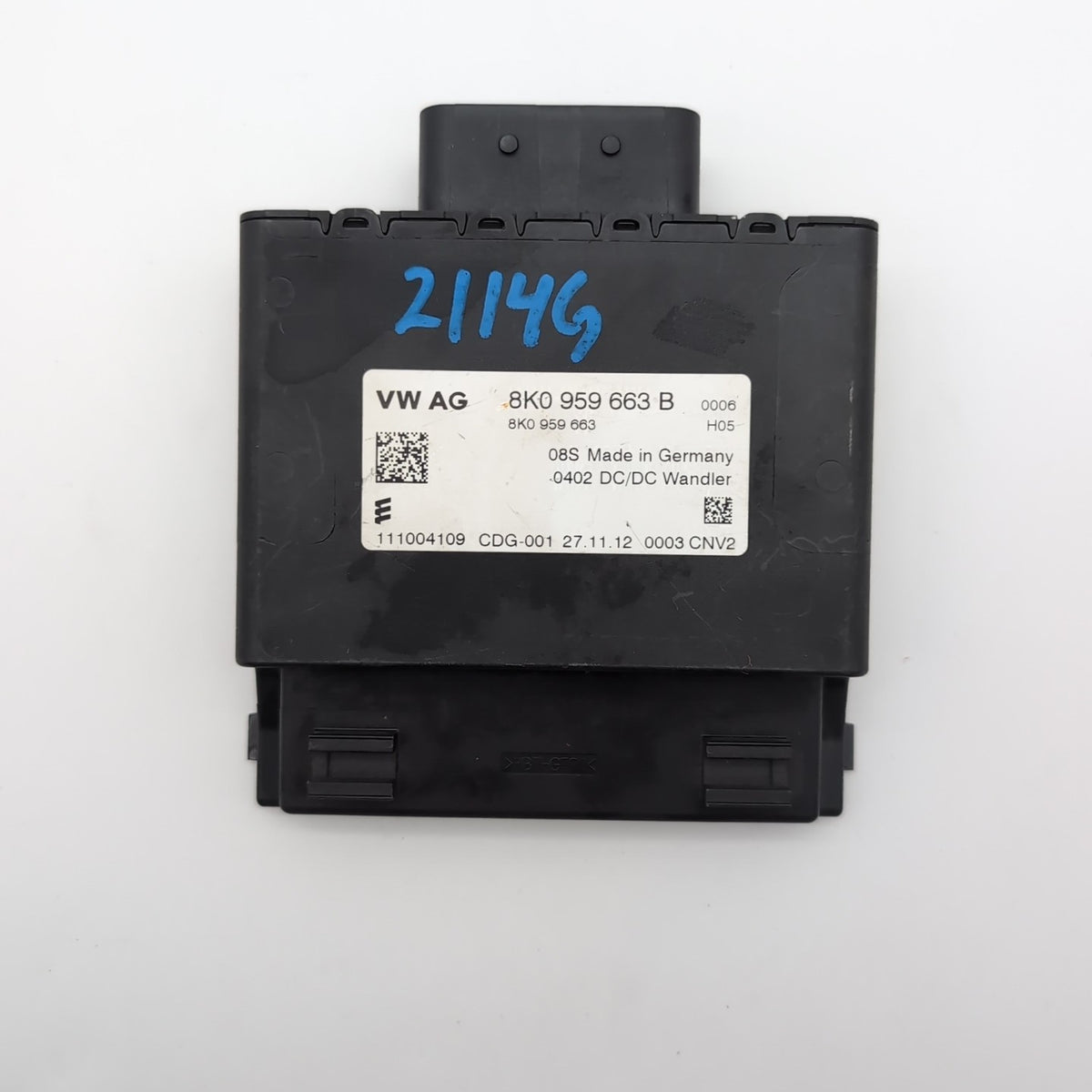 2013 2014 2015 2016 Audi Q5 Voltage Stabilizer Control Module OEM 8K0959663B