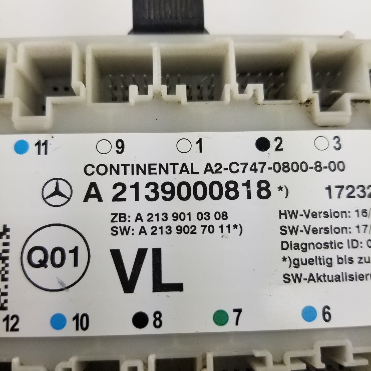 2018 2019 2020 Mercedes E63 W213 2018 Front Left Driver Door Control Module Unit