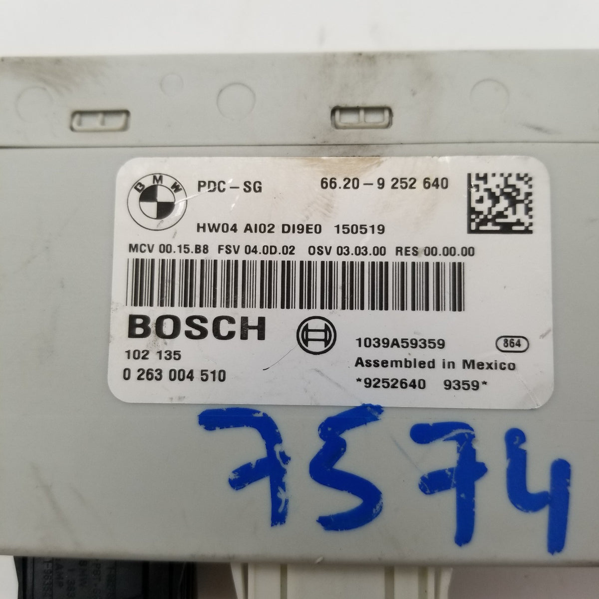2011- 2016 Mini Cooper Countryman S Parking Distance Control Module OEM 9252640