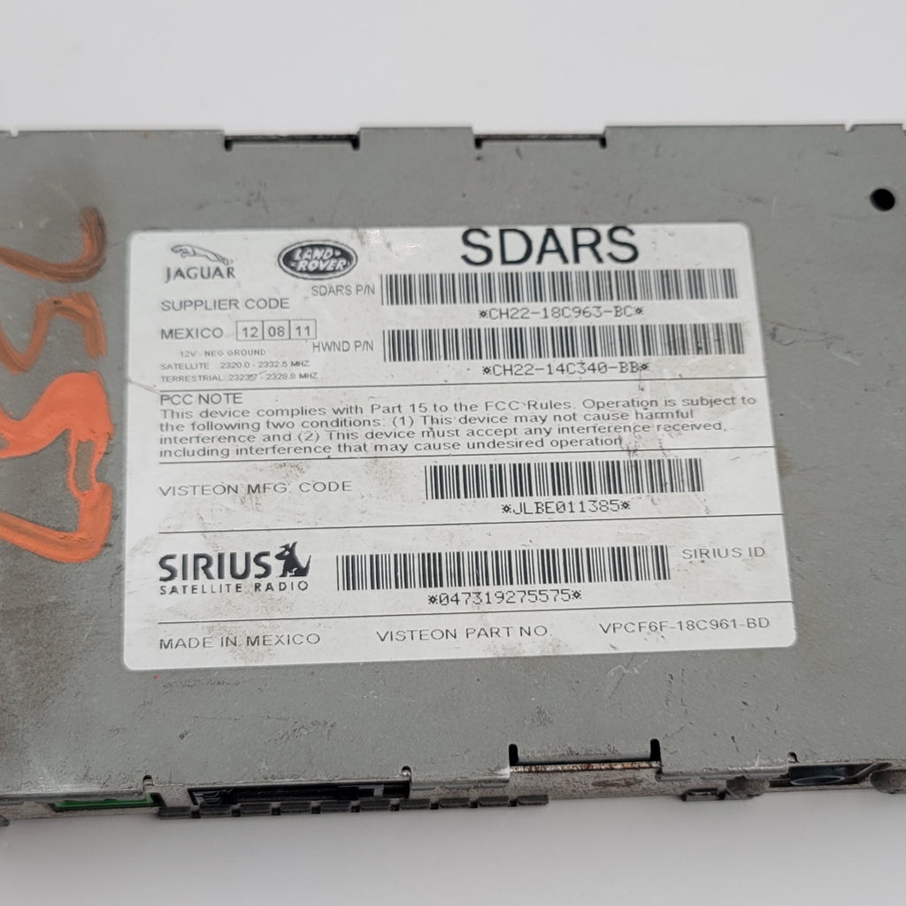 2006- 2013 Range Rover Sirius Satellite Radio Control Module CH22-18C963-BC