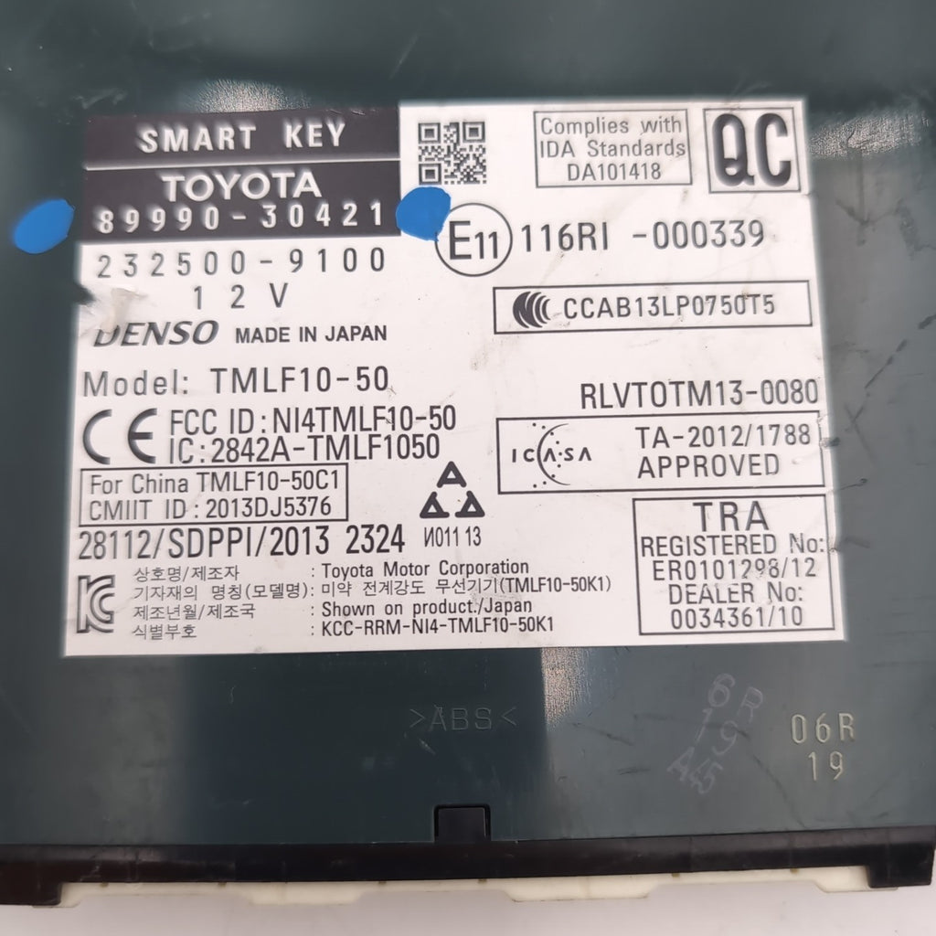 2013 2014 2015 Lexus GS350 Smart Key Keyless Entry Control Module 89990-30421
