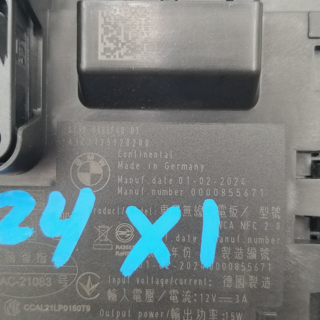 2022 2023 2024 2025 BMW X1 U11 Front Wireless Charging Pad Tray 5A623B0 5A22F51