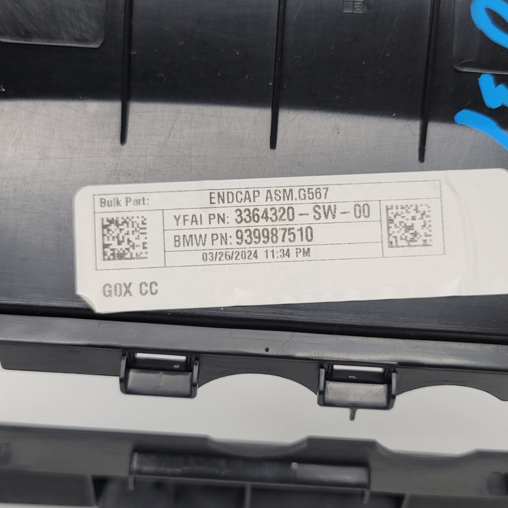 2019- 2025 BMW G05 G07 X5 X7 Interior Central Console Rear Vent Trim Panel