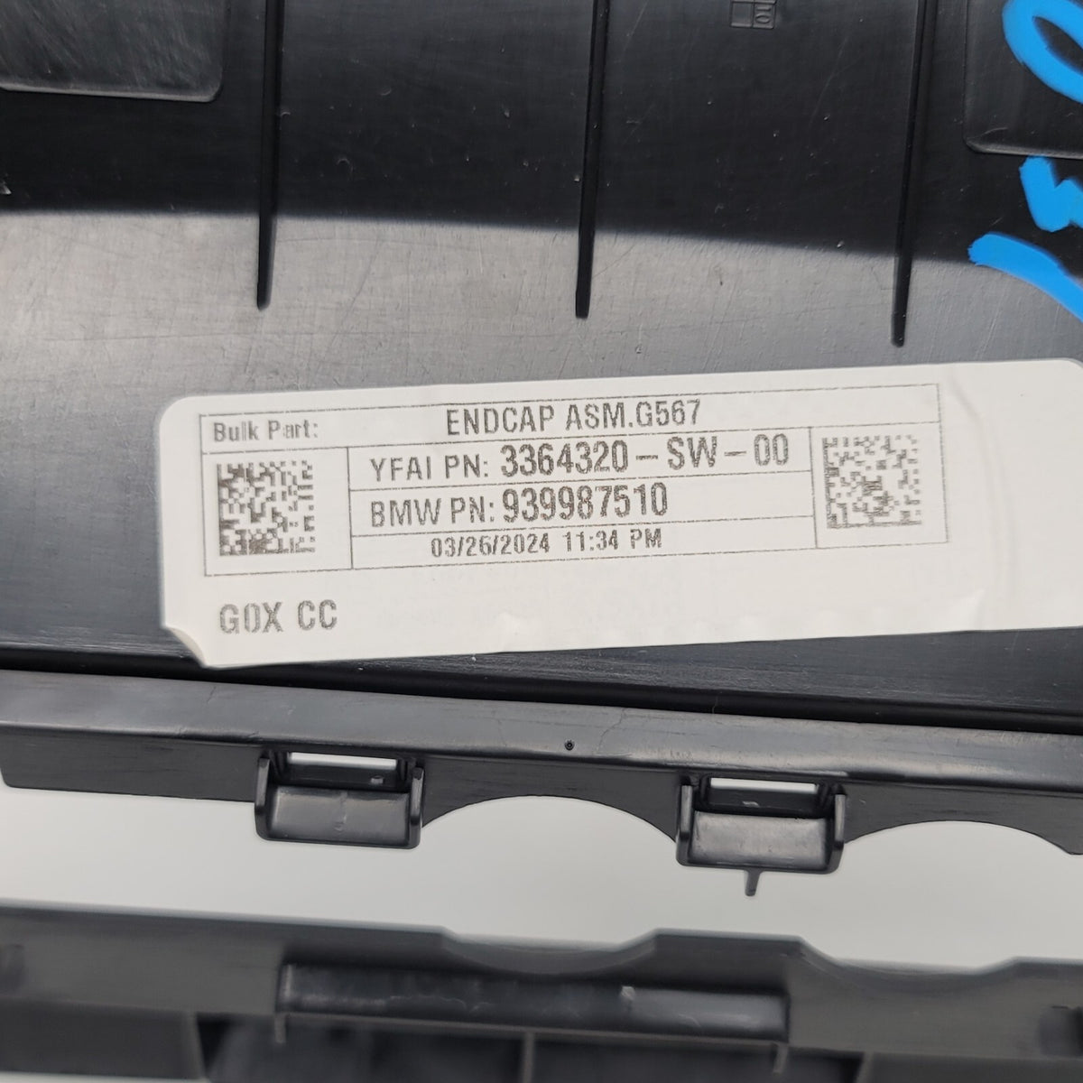 2019- 2025 BMW G05 G07 X5 X7 Interior Central Console Rear Vent Trim Panel