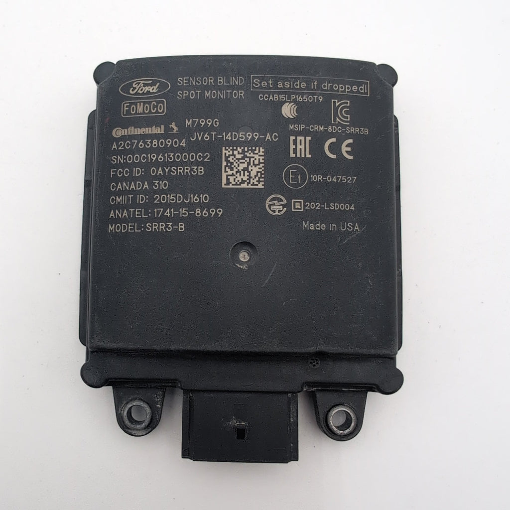 2017 2018 2019 Ford Escape Rear Left Blind Spot Radar Sensor JV6T-14D599-AC