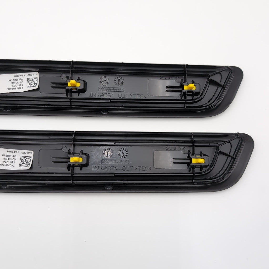 2019 - 2025 BMW G20 G21 G26 Front Left Right Door Trim Molding Sill Set 7407387
