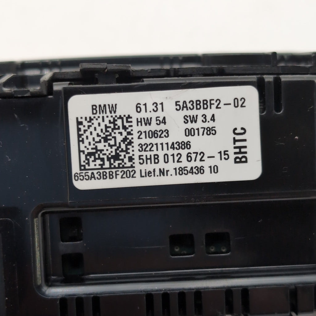 2021 - 2024 BMW X3 X4 Rear AC Heater Climate Control Unit 5A3BBF2