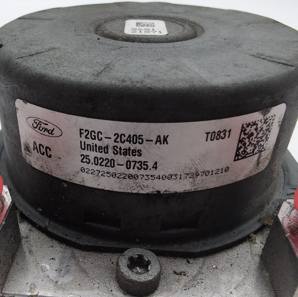 2018 Ford Edge 2.0L ABS Anti Lock Brake Pump Control Unit F2GC-2C405-AK