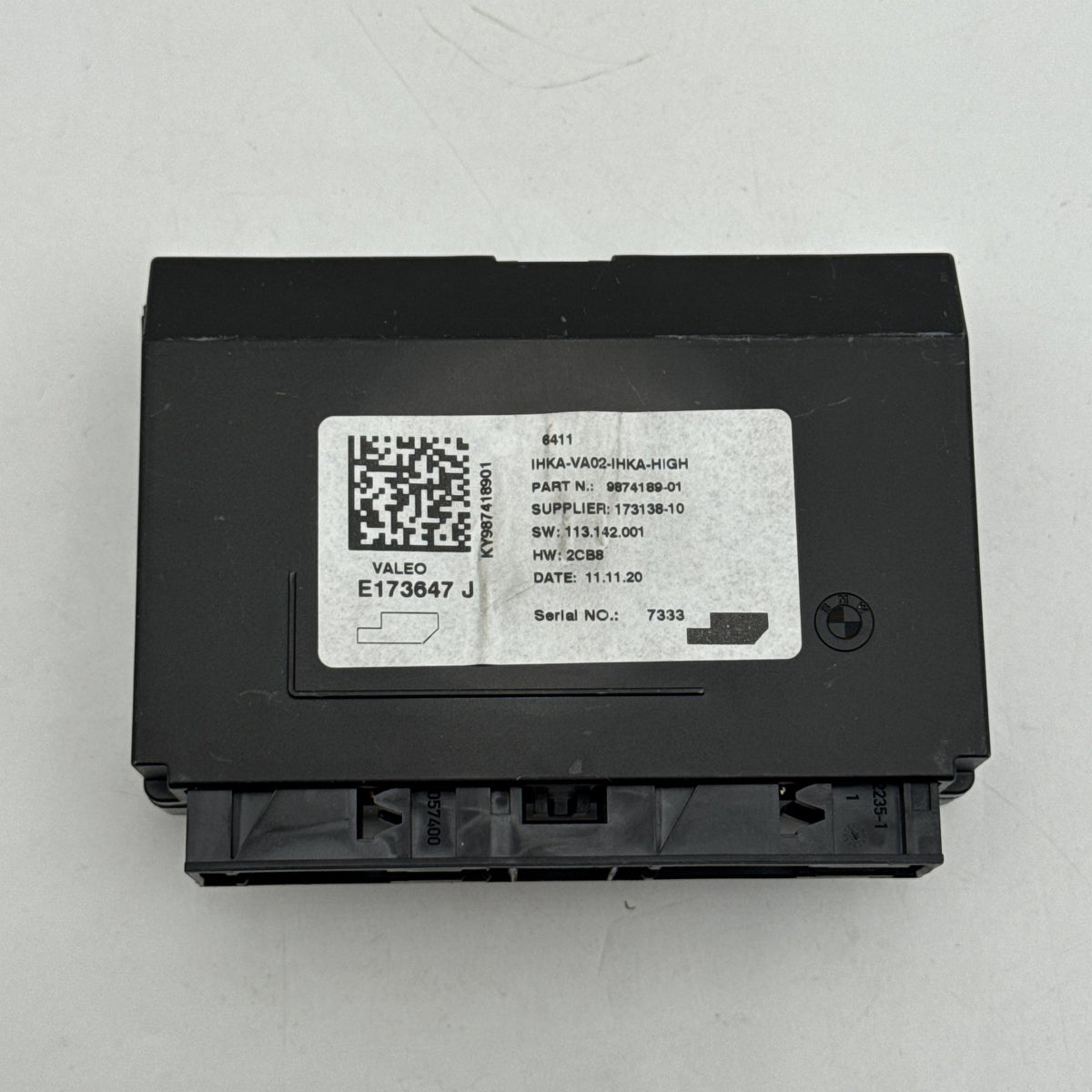 2017 - 2021 BMW X1 X2 i3 i3s HVAC AC Climate Control Module Amplifier 9874189