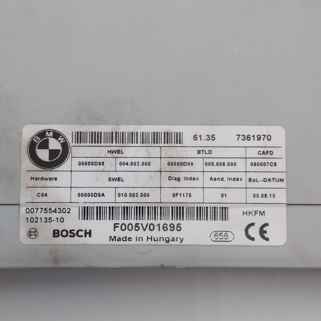 2011- 2016 BMW 528i 535i 550i F10 Trunk Lid Lift Control Module 7361970
