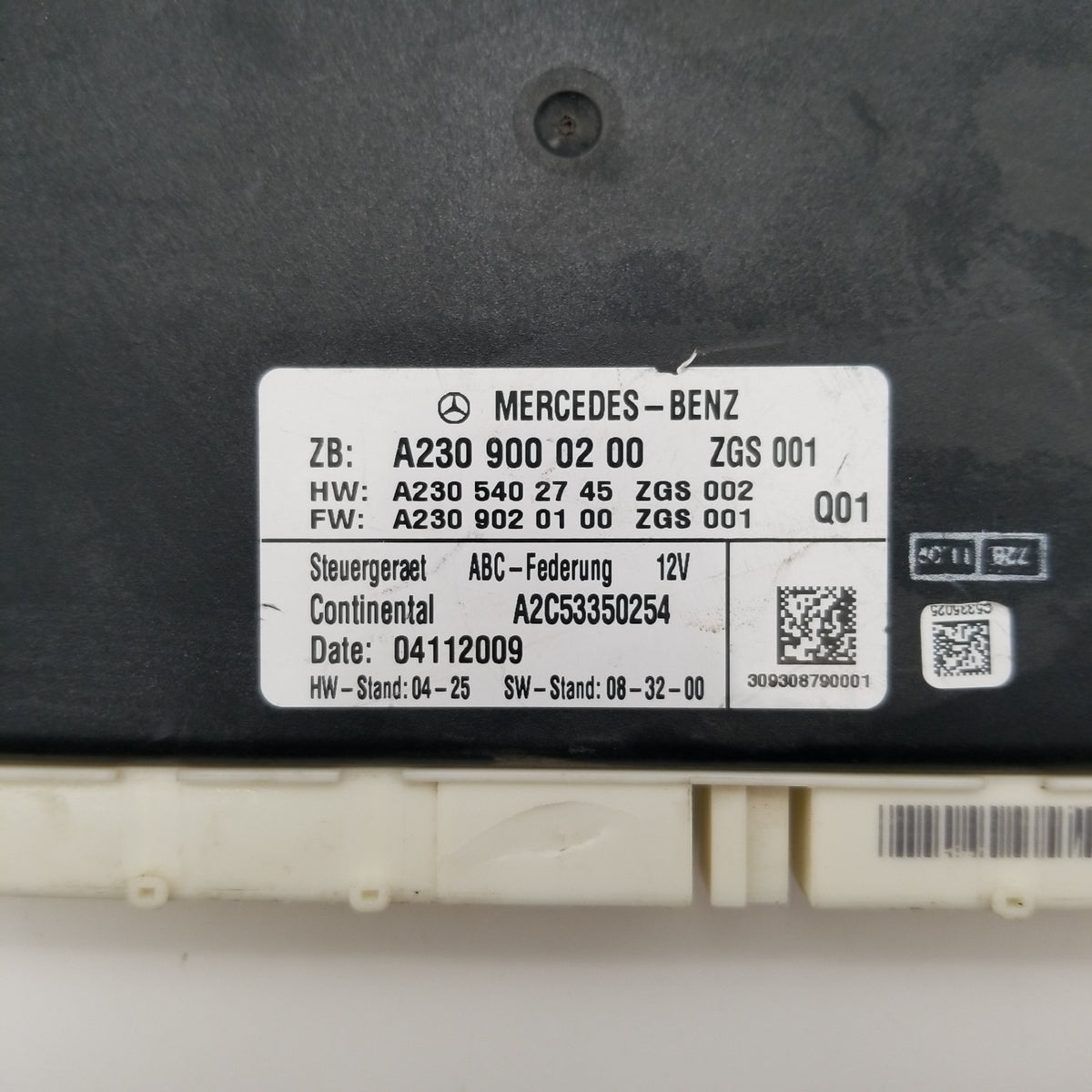 2007- 2012 Mercedes R230 SL550 SL600 Suspension ABC Active Body Control Module
