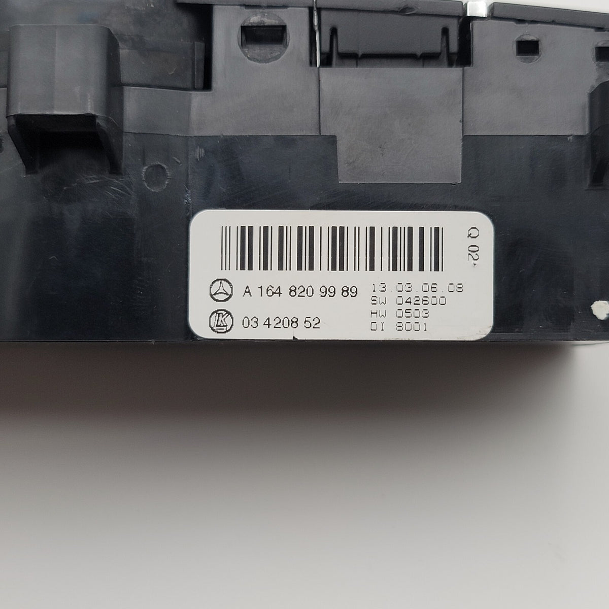 2006- 2011 Mercedes W251 R500 ML350 Rear AC Heater Climate Control Switch Unit