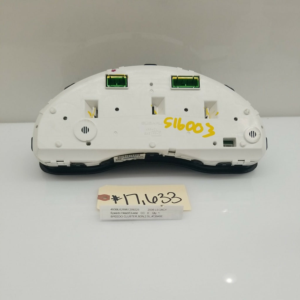 2006 06 Subaru Legacy Speedometer Instrument Cluster Oem 85014Ag15A A/T