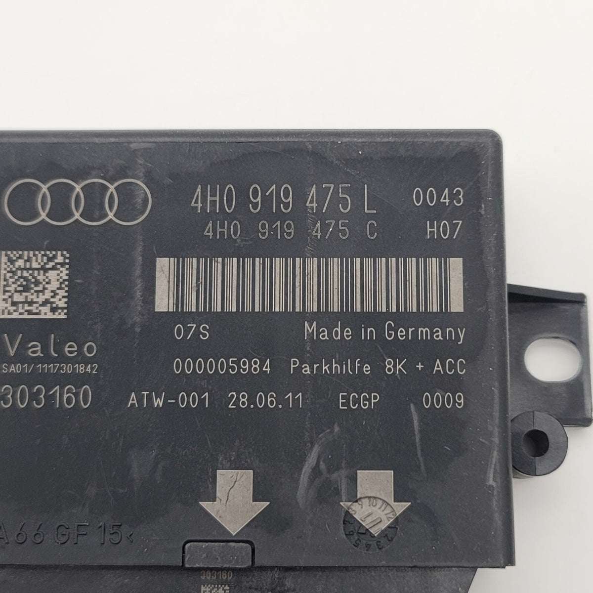 2012- 2017 AUDI A6 A7 A8 PARKING ASSIST CONTROL MODULE OEM 4H0919475L