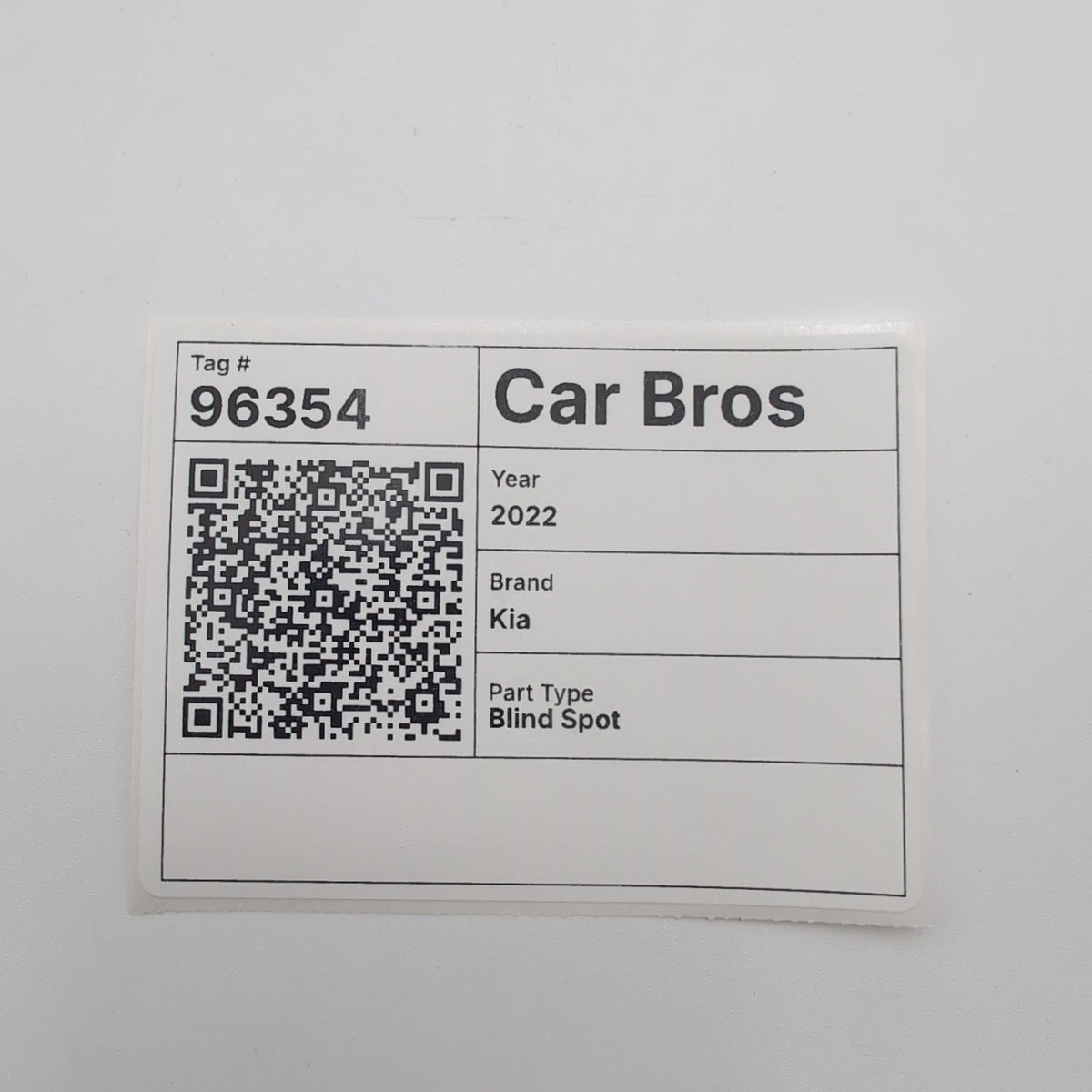 2021 - 2024 Kia Forte RH SLAVE Rear Right Blind Spot Radar Sensor 99150-M6600