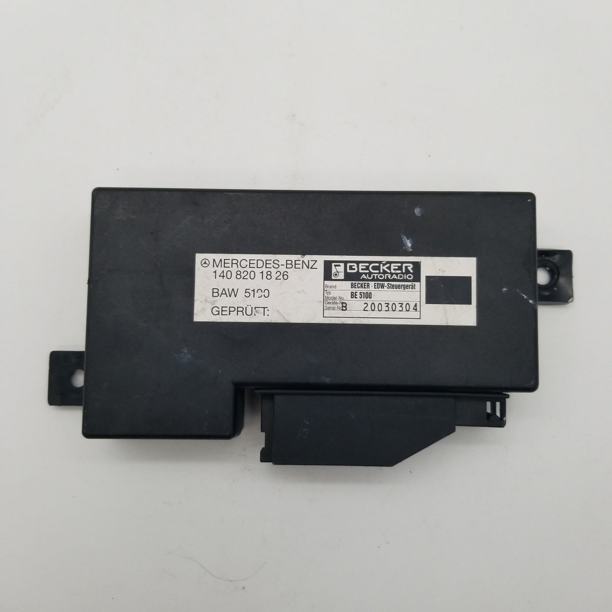 90-92 Mercedes W140 300SD 500SL Anti Theft Key Alarm Control Module 1408201826