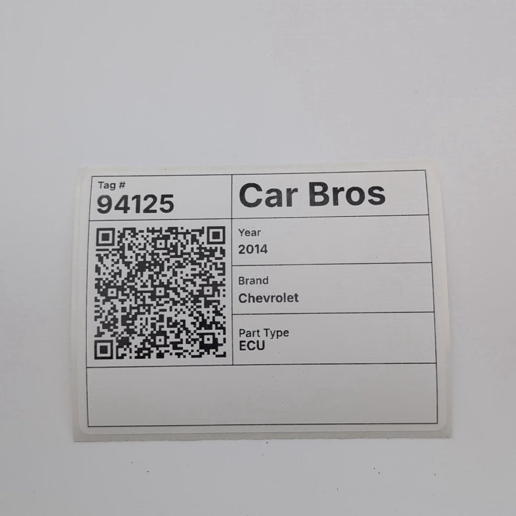 2014 - 2016 Chevrolet Silverado 1500 Engine Computer Control Module E92 12663391