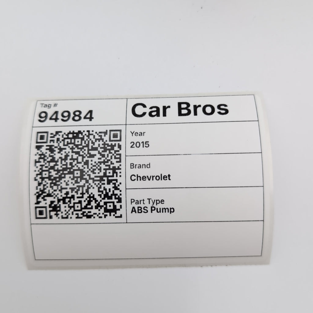 2014 2015 2016 Chevrolet Trax ABS Anti Lock Brake Pump 94541506