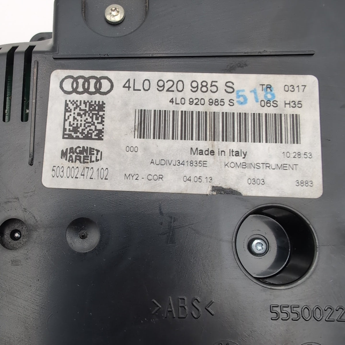 2013 2014 2015 AUDI Q7 DASH DASHBOARD INSTRUMENT CLUSTER GAUGE SPEEDOMETER