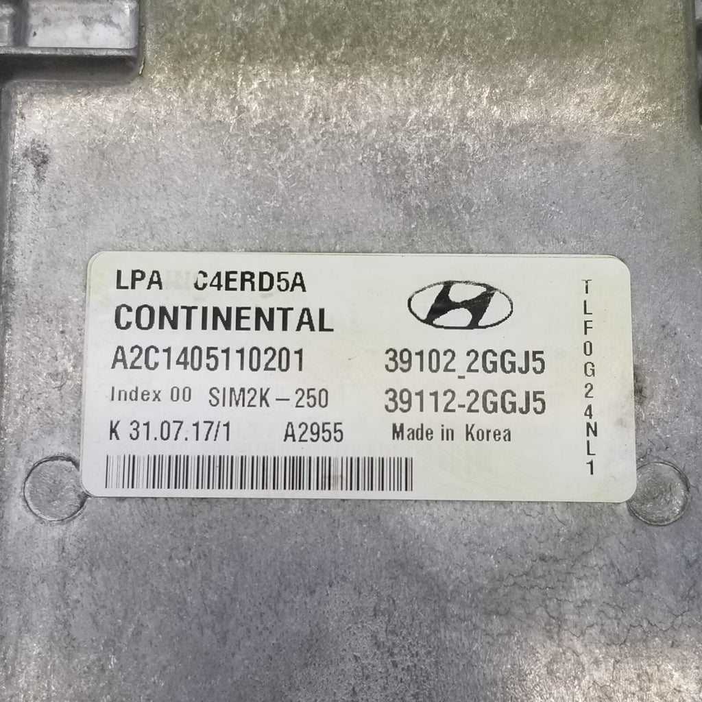 2018 2019 Sonata Engine Computer Control ECU ECM EBX Module 391022GGJ5