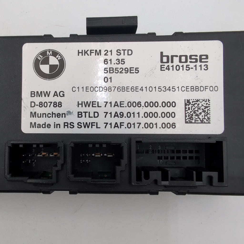 2024 - 2026 BMW G60 XM X6 X3 X1 X2 Trunk Lid Deck Lid Control Module 5B529E5