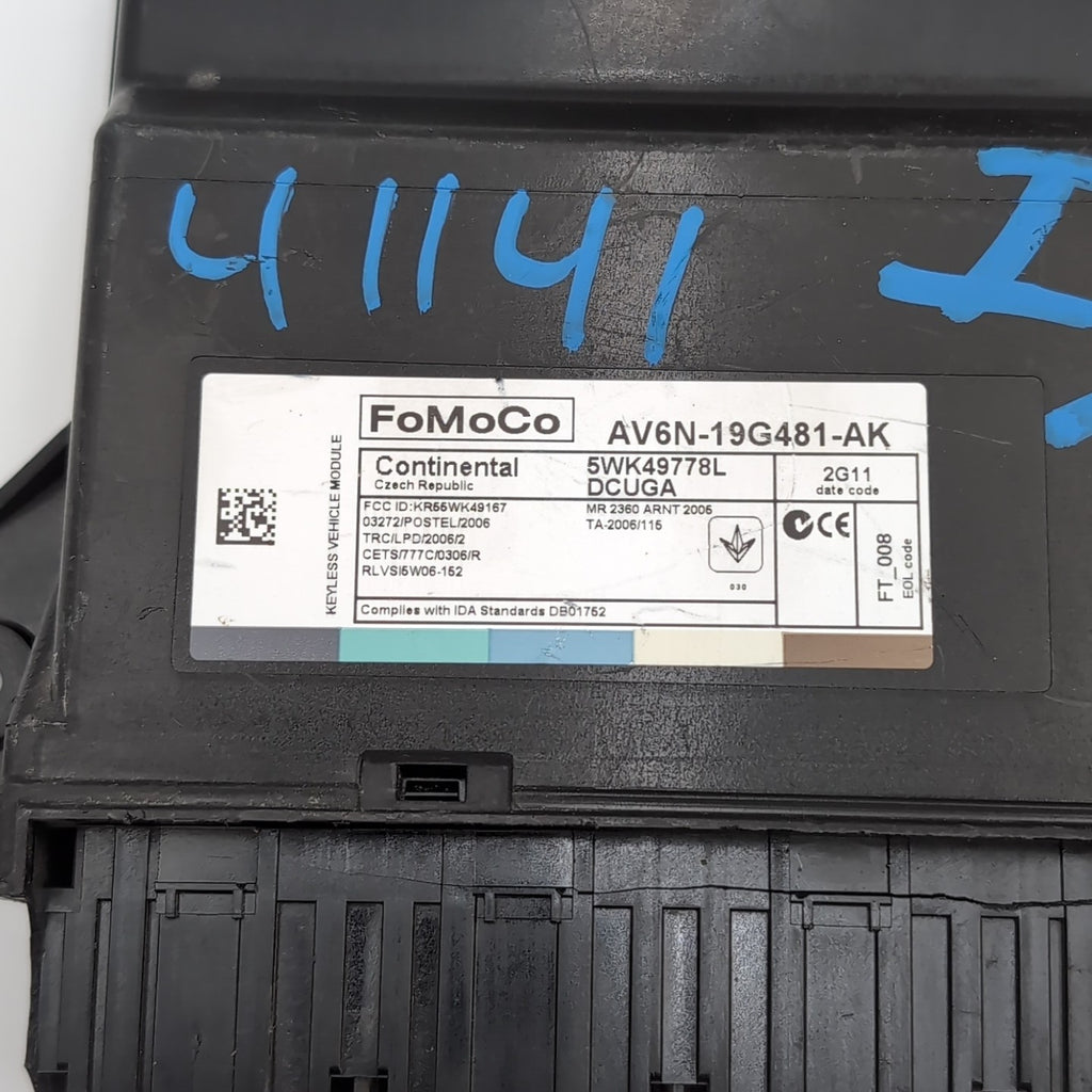 2013 2014 2015 16 FORD ESCAPE THEFT LOCKING KEYLESS ENTRY MODULE AV6N-19G481-AK
