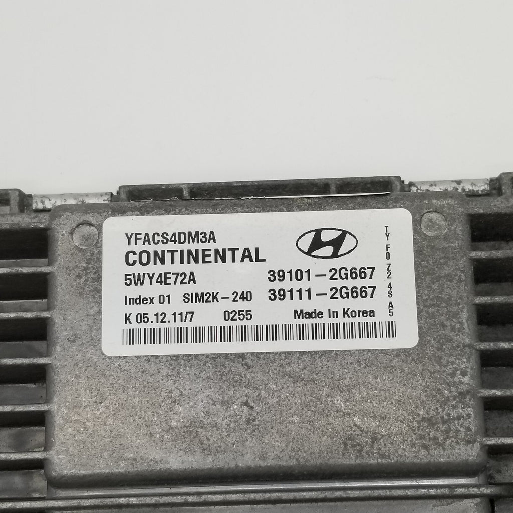 2012 Hyundai Sonata Engine Computer Ecm Oem 39101-2G667