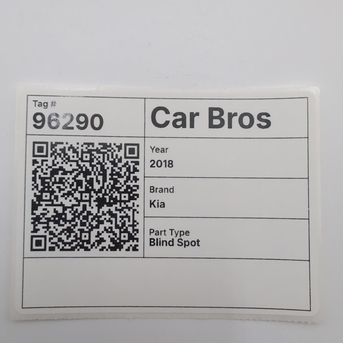 2016 2017 2018 Kia Sorento RH SLAVE Right Blind Spot Radar Sensor 95821-C6010