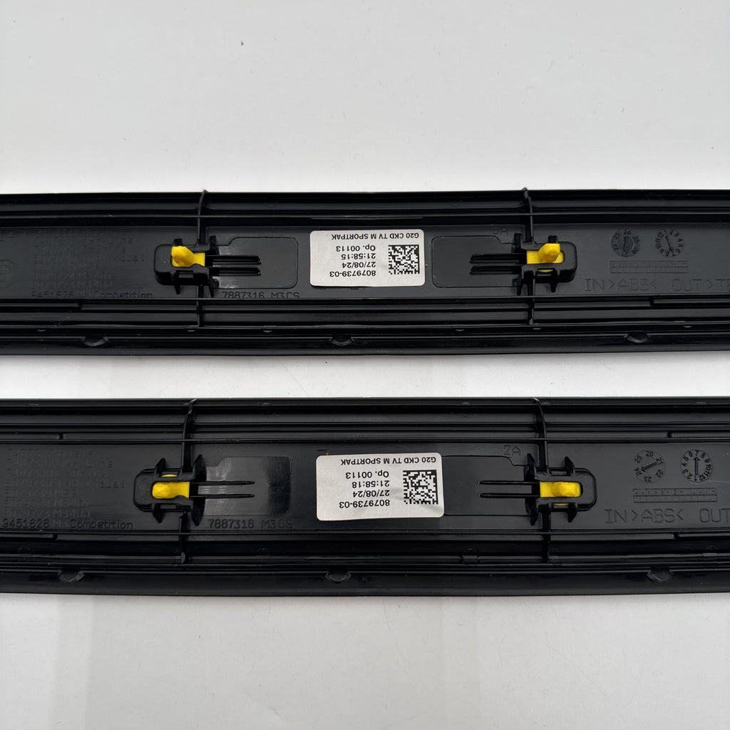 2019 - 2026 BMW G20 G26 M Sport Front Door Sill Scuff Plate Trim Set 8079739