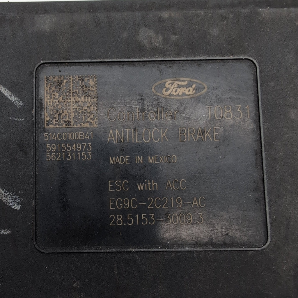 2014 2015 2016 Ford Fusion ABS Anti Lock Brake Pump Control Unit EG9C-2C405-AF