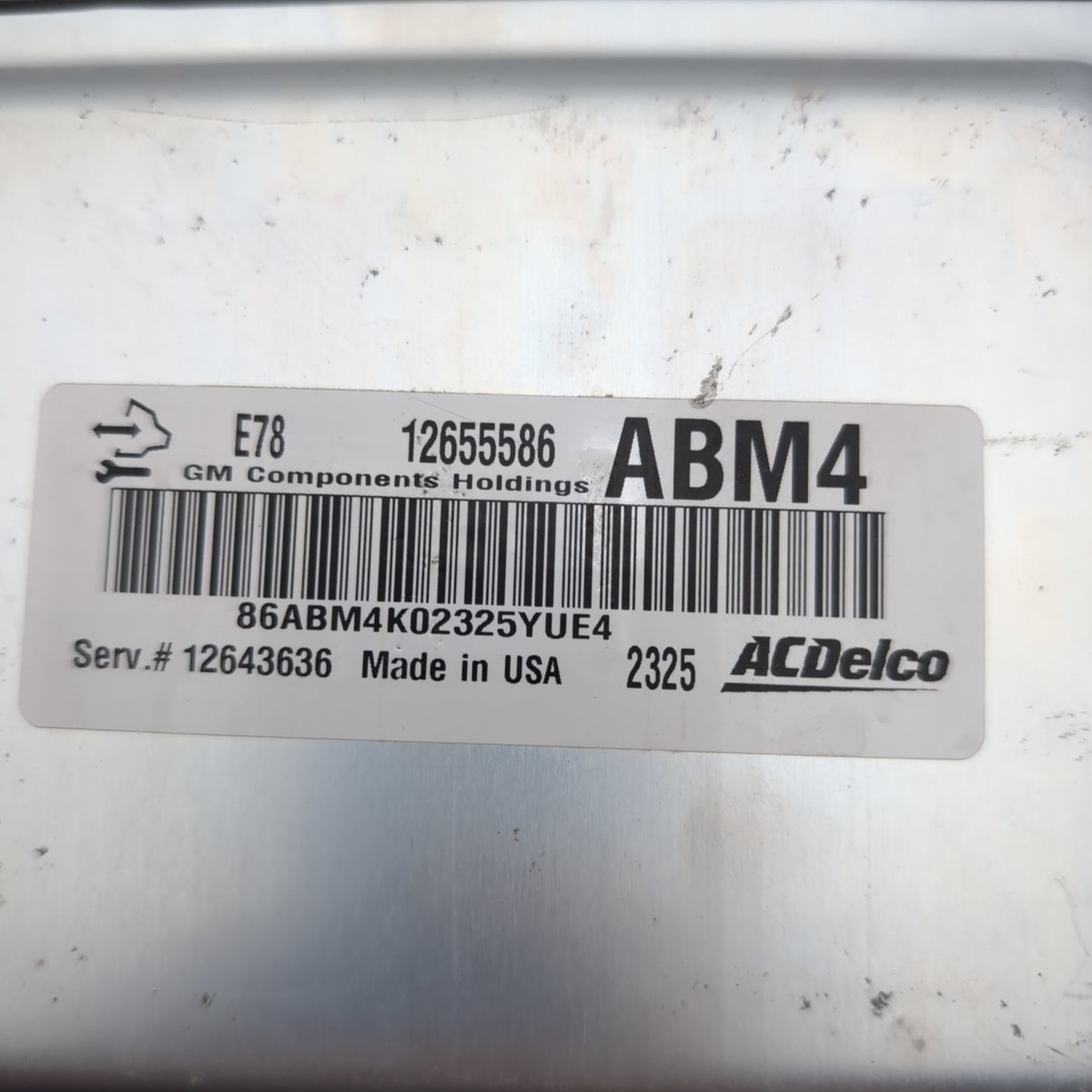 2013 - 2016 Chevrolet Cruze Engine Computer Control Module ECU E78 12655586