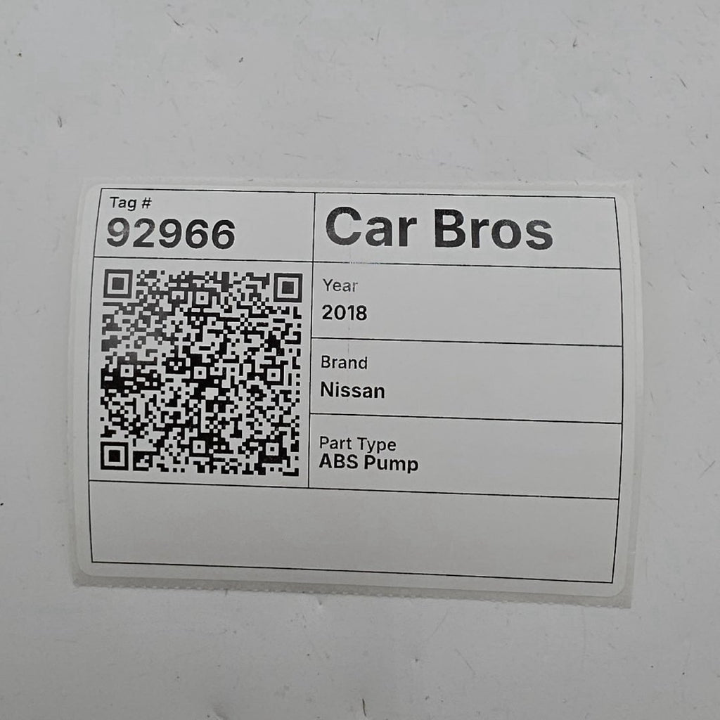 2018 Nissan Rogue 2.5L ABS Anti Lock Brake Pump 476607FW9A