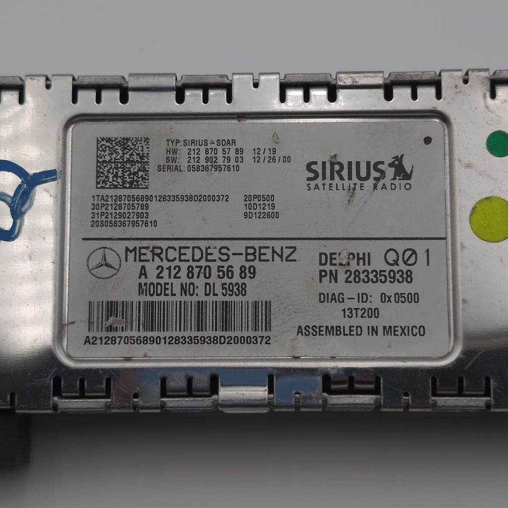 2013- 2016 MERCEDES GL450 X166 SATELLITE RADIO CONTROL MODULE OEM A2128705689