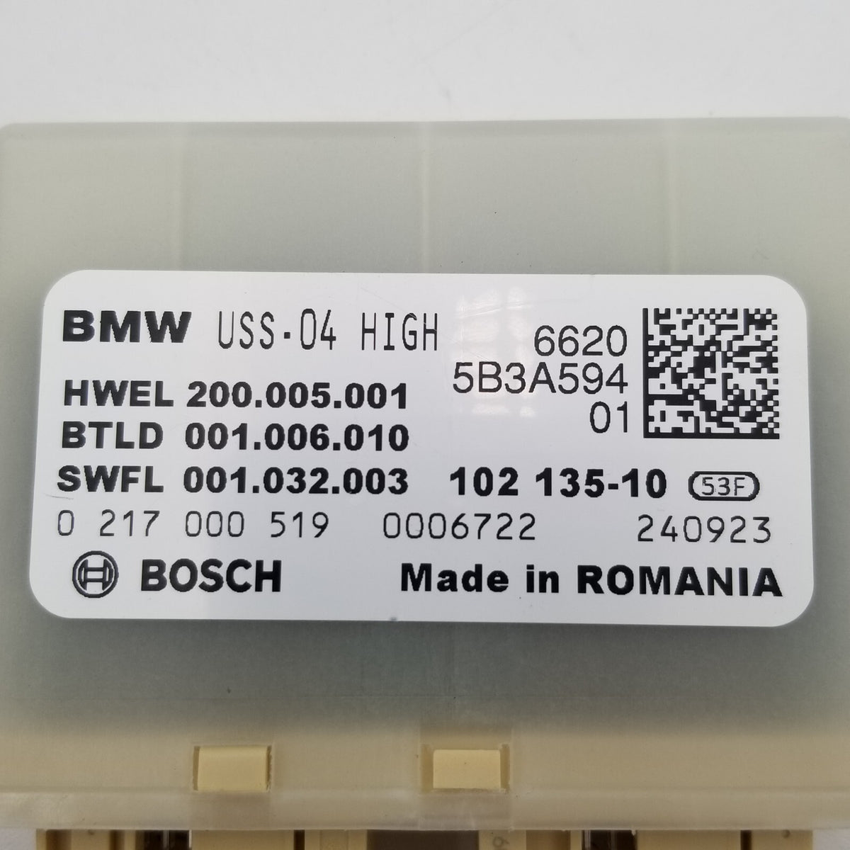 2022 - 2025 BMW 3 4 5 G20 G26 G30 USS Ultra Sonic Parking Sensor Module 5B3A594