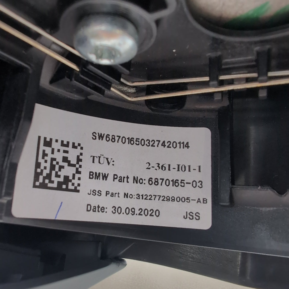 2014 - 2021 BMW i3 i3s I01 Steering Wheel Leather Lodge Design Gray 6870165