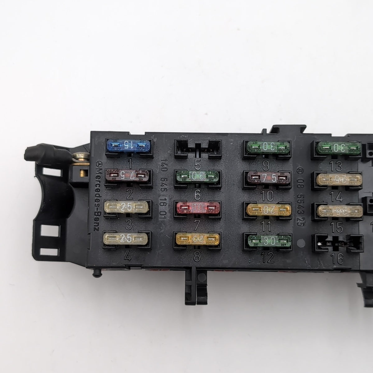 1992- 1999 Mercedes W140 400SEL S500 Rear SAM Fuse Relay Box Panel 1405451601