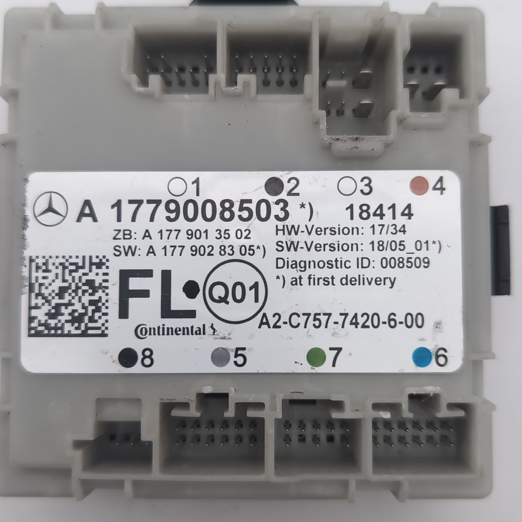 2020- 2024 MERCEDES A CLA GLA GLB Front Left Door Control Unit OEM A1779008503