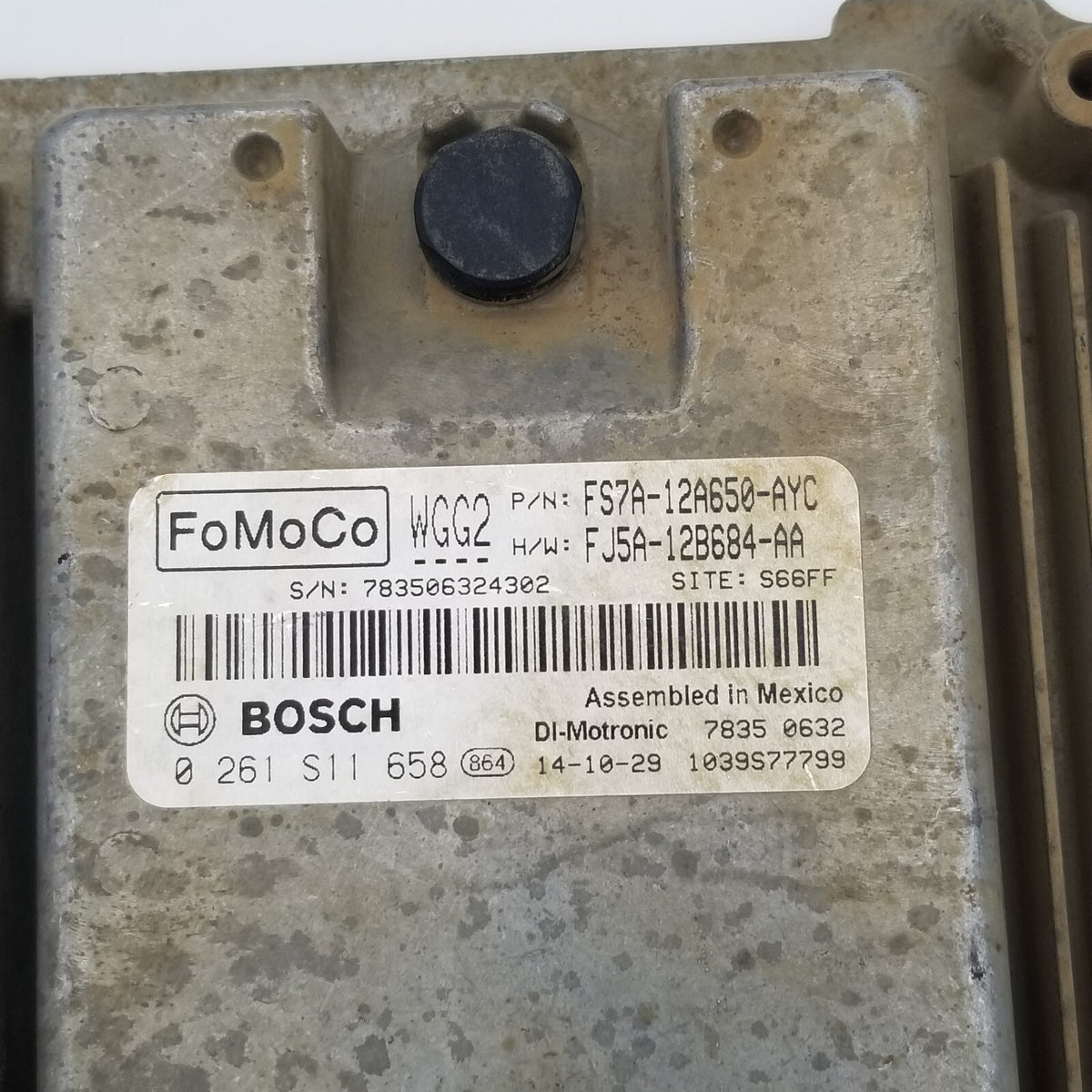 2015 Ford Fusion FS7A-12A650-AYC Computer Brain Engine Control ECU ECM Module