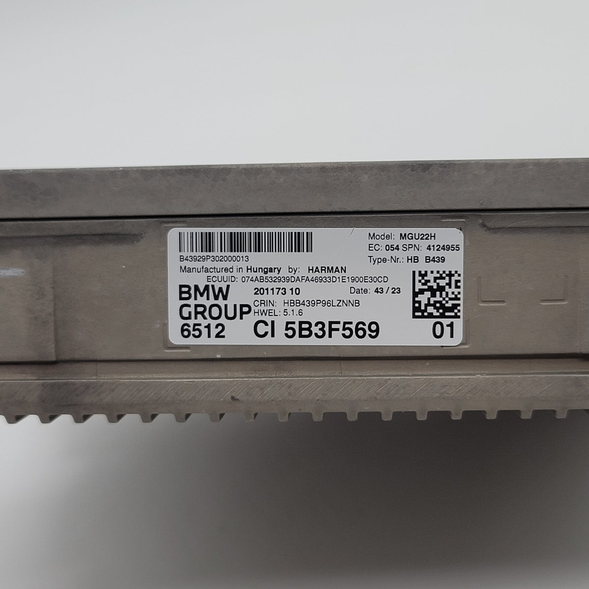 2024 BMW OEM Head Unit RADIO STEREO High 5 MGU22H 5B3F569 G60 G70 iX I20