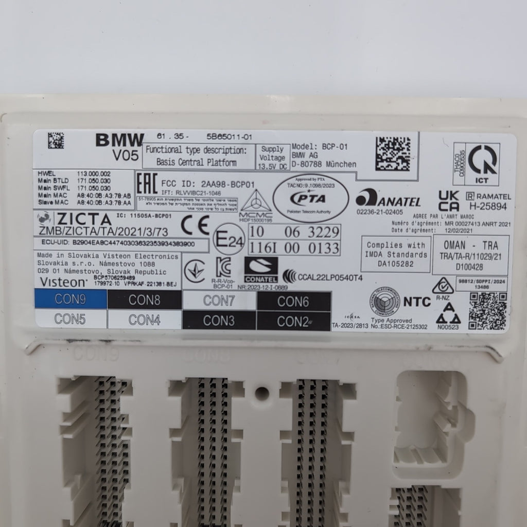 2024 2025 BMW X2 X1 U10 U11 BCP V05 Basis Central Platform Module OEM 5B65011