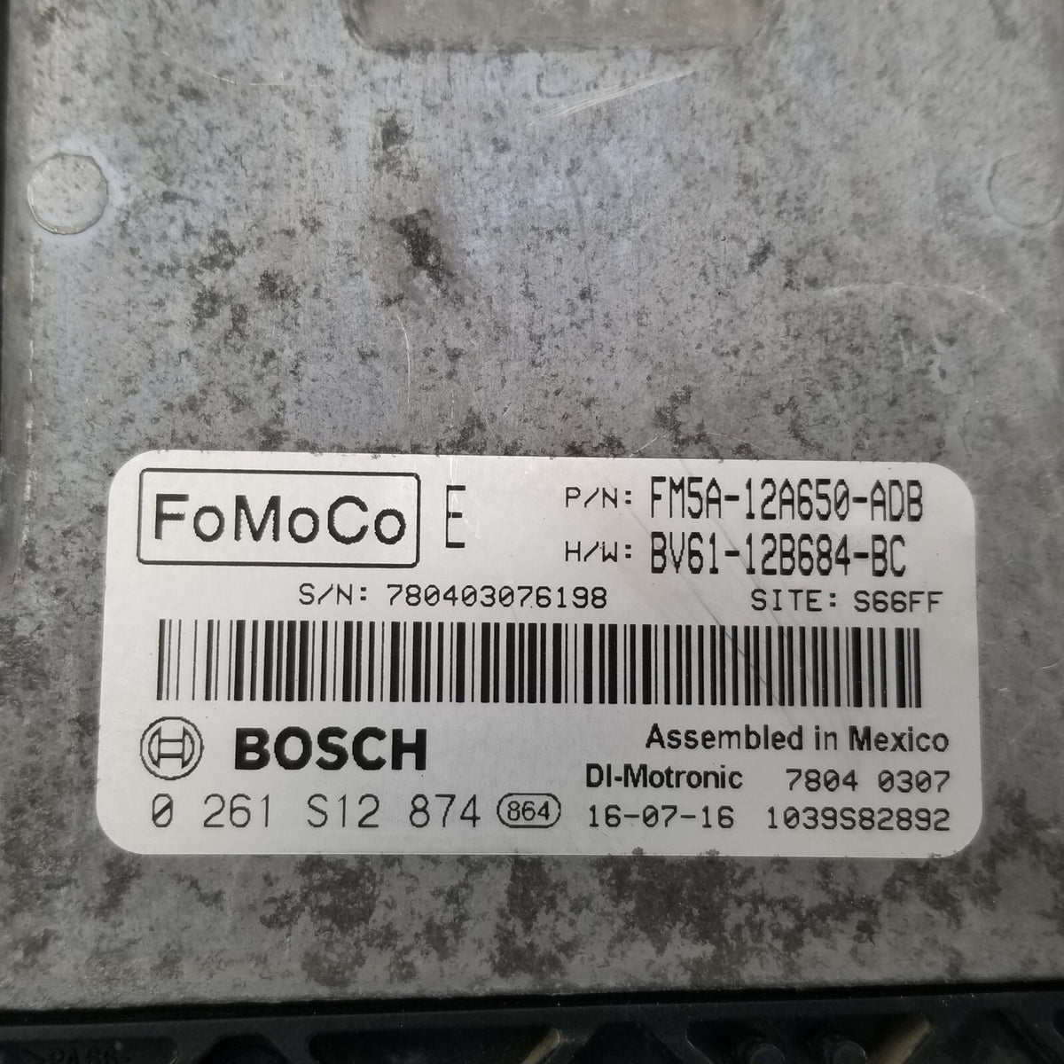 2013-2018 Ford Focus Electronic Engine Computer Control Module OEM FM5A12A650ADB