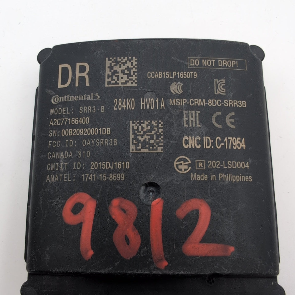 2019 - 2021 Nissan Qashqai Rogue Rear Right Blind Spot Radar Sensor 284K0HV01A
