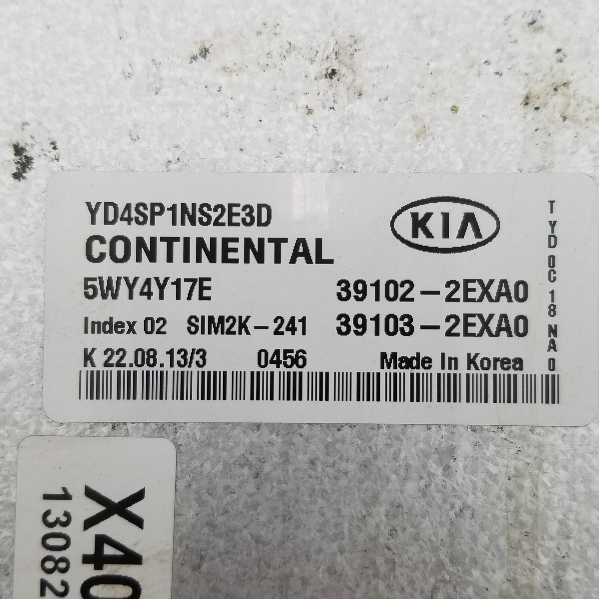 2015 Kia Forte 1.8 Engine Computer Control Module ECM ECU 39102 2EXA5 OEM