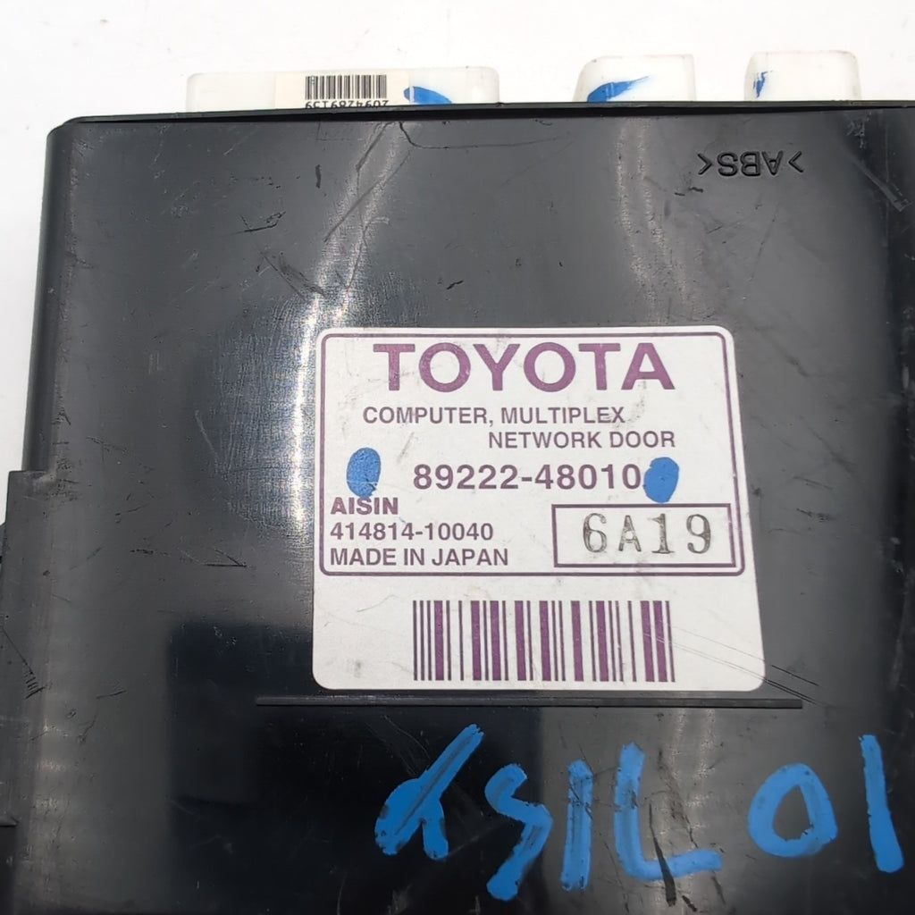 2006 Lexus Rx400H Multiplex Network Door Control 89222-48010 Oem