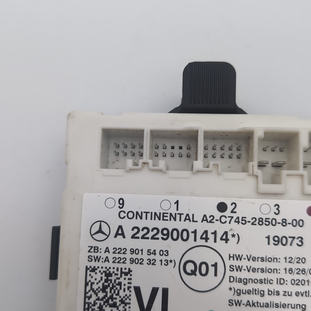 2015 - 2021 MERCEDES C300 W205 FRONT LEFT DOOR CONTROL MODULE OEM A2229001414