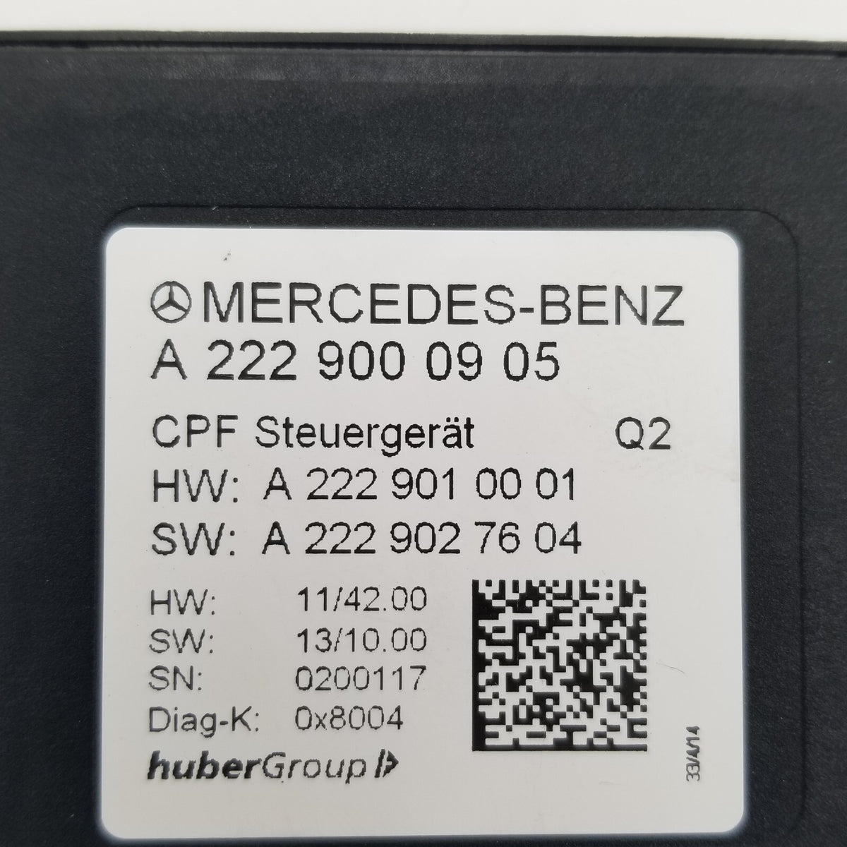 MERCEDES W222 S550 GLC300 GLC43 C63 REAR VIEW CAMERA COMPUTER CONTROL MODULE OEM