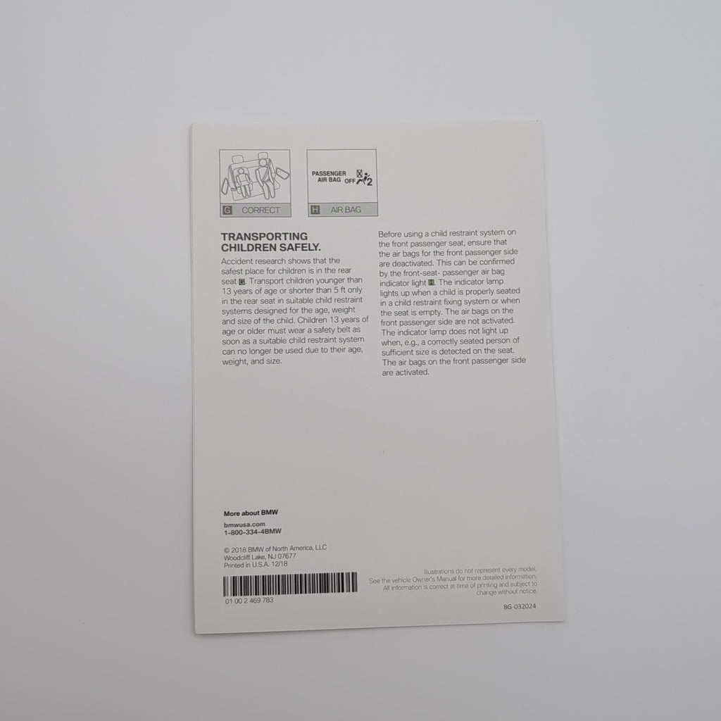 2024 BMW X1 Owner's Manual Handbook Set Kit with Case OEM 5B37908